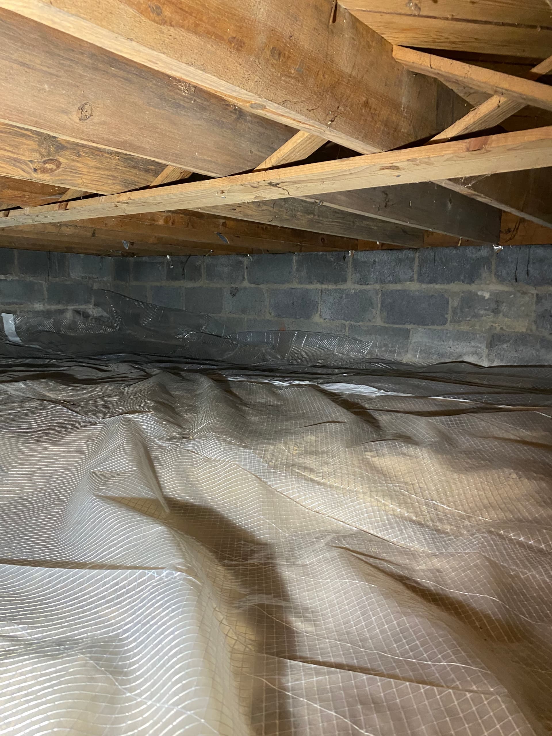 Gallery photos for Crawlspace Cleanup, Vapor Barrier, and Ductwork Correction Done Right: Image #4
