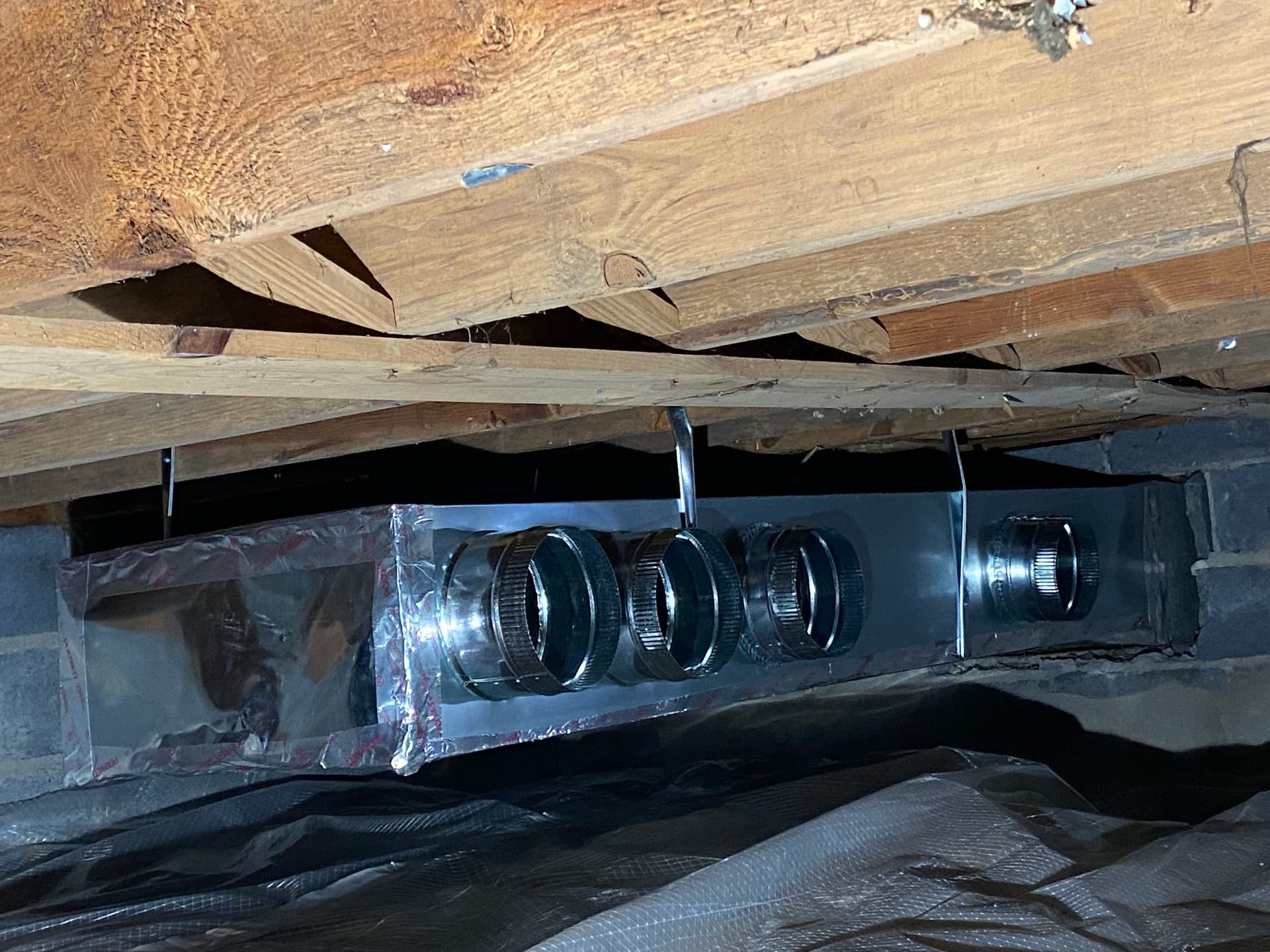 Gallery photos for Crawlspace Cleanup, Vapor Barrier, and Ductwork Correction Done Right: Image #8