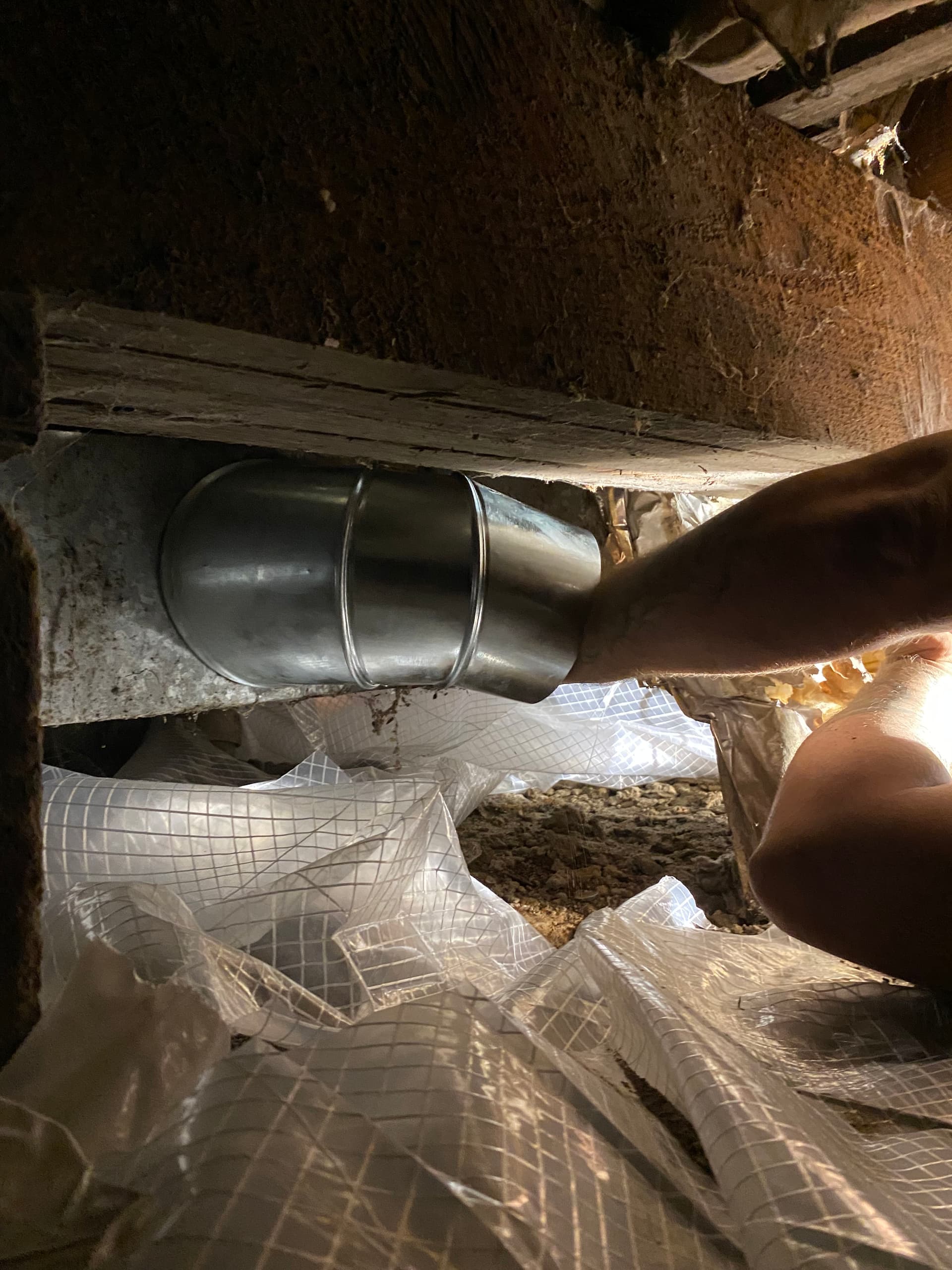 Gallery photos for Crawl Space Duct Repair on Badly Rusted HVAC Lines: Image #2