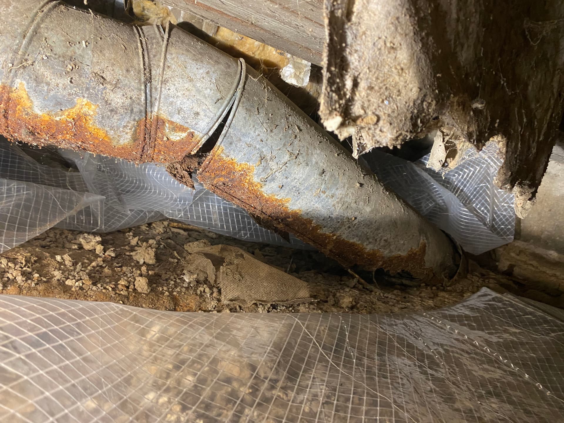 Gallery photos for Rotted Crawlspace Ductwork Replaced the Right Way: Image #2