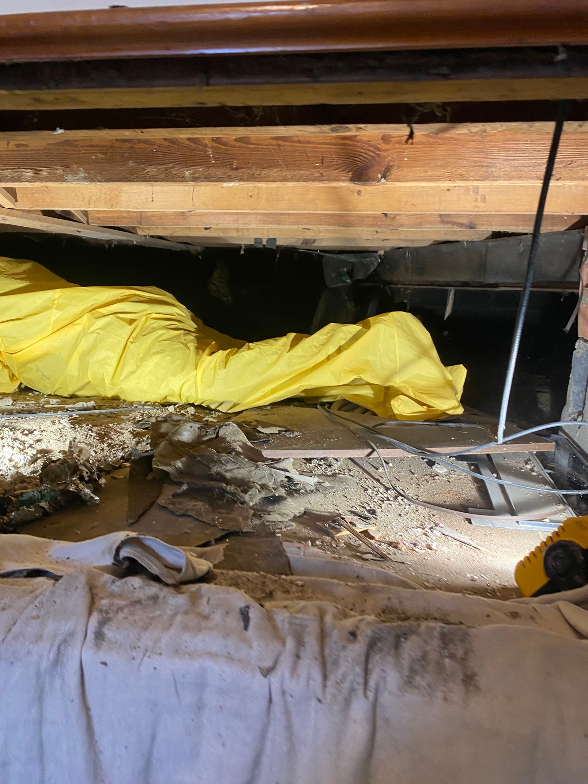 Gallery photos for Crawlspace Cleanup, Vapor Barrier, and Ductwork Correction Done Right: Image #2