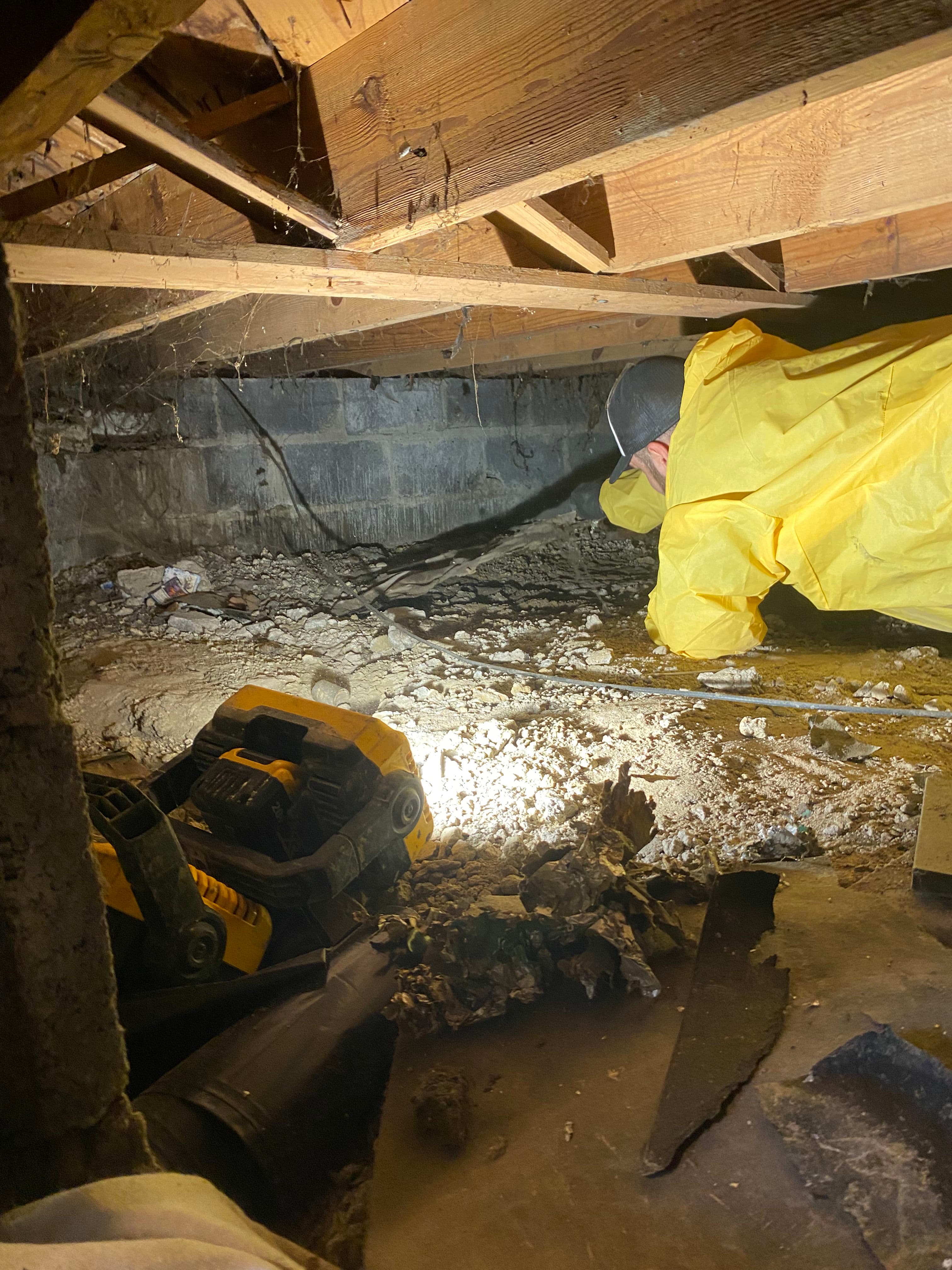 Project Crawlspace Cleanup, Vapor Barrier, and Ductwork Correction Done Right image