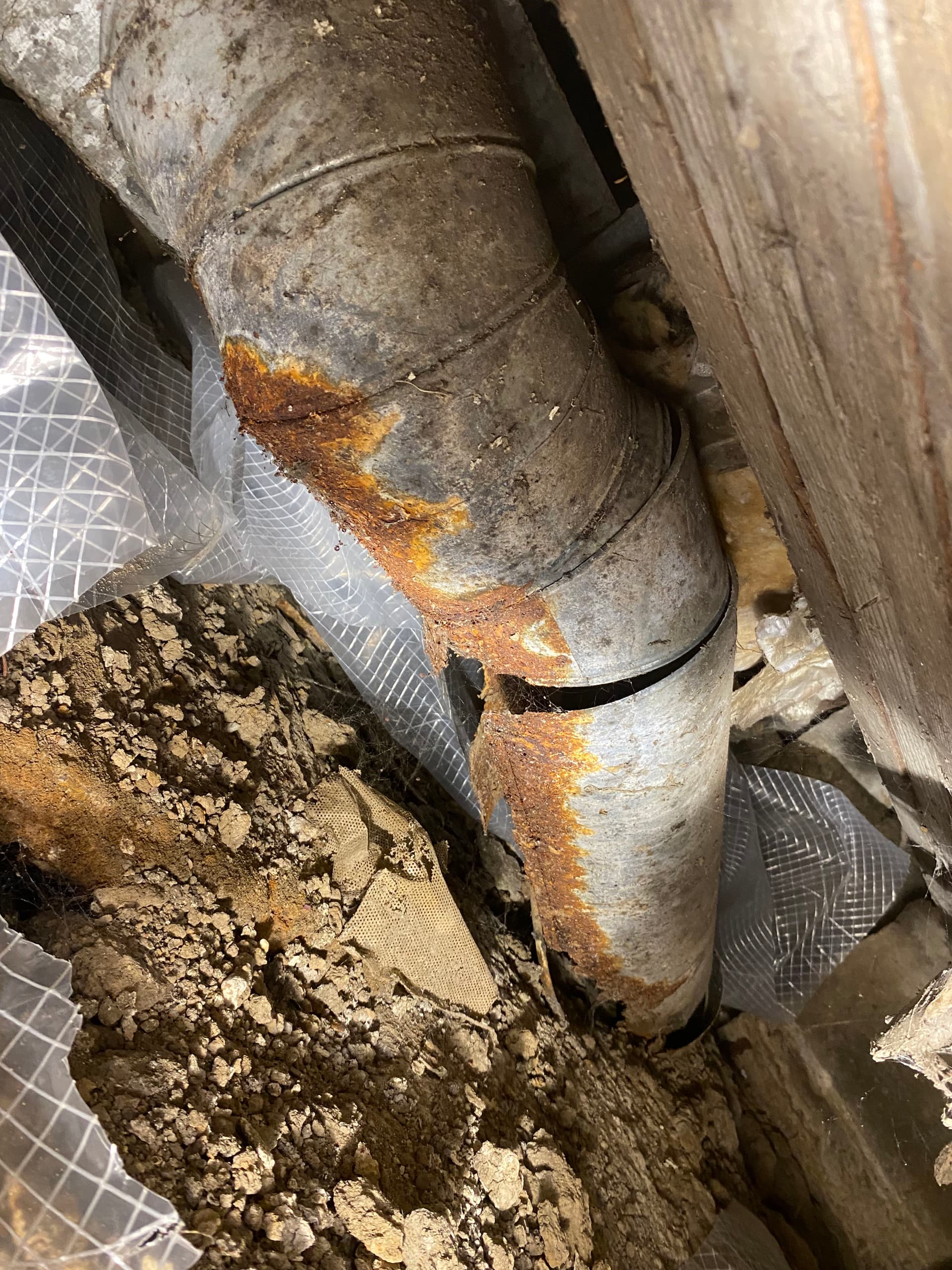 Gallery photos for Rotted Crawlspace Ductwork Replaced the Right Way: Image #3