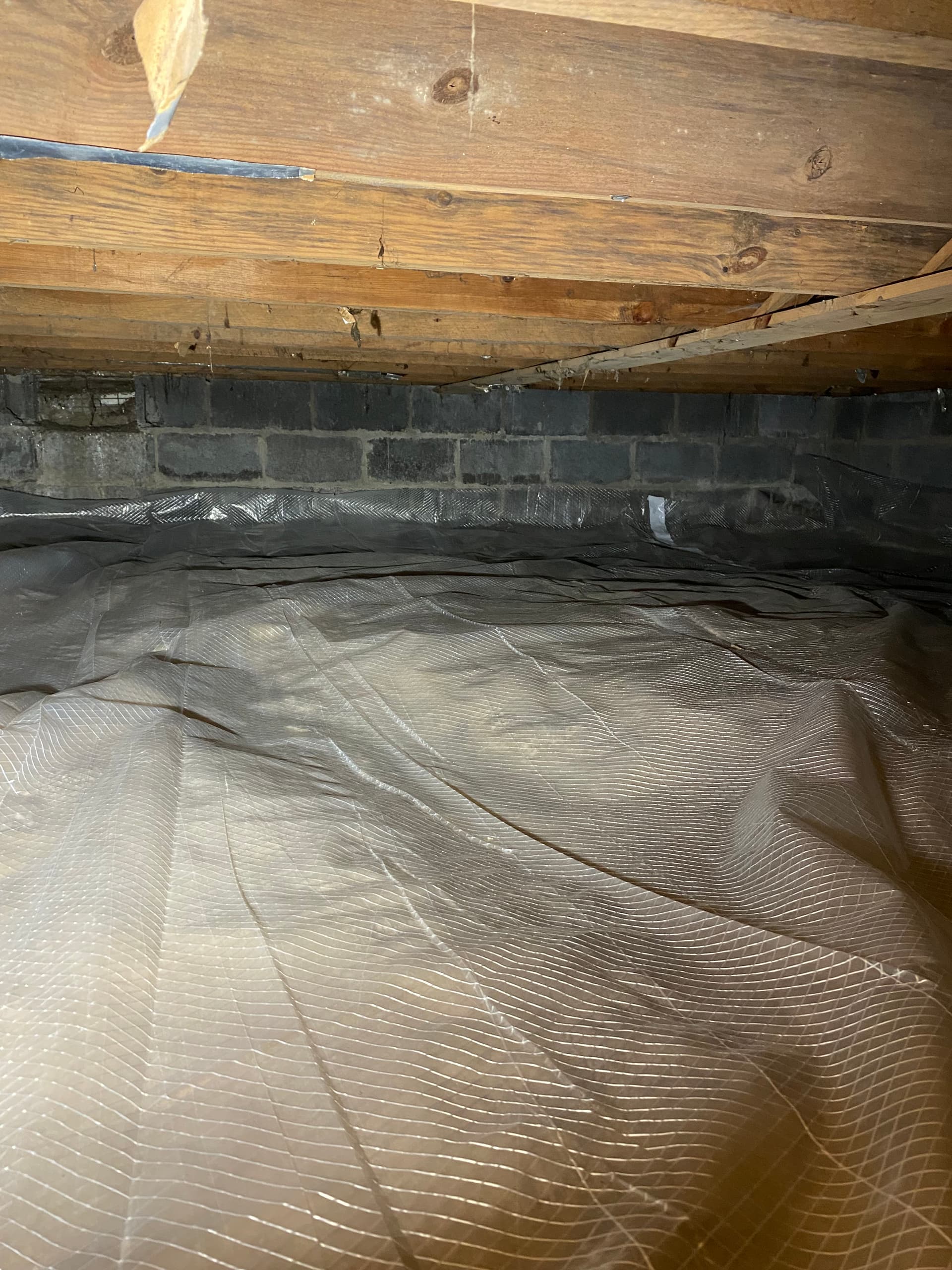 Gallery photos for Crawlspace Cleanup, Vapor Barrier, and Ductwork Correction Done Right: Image #3