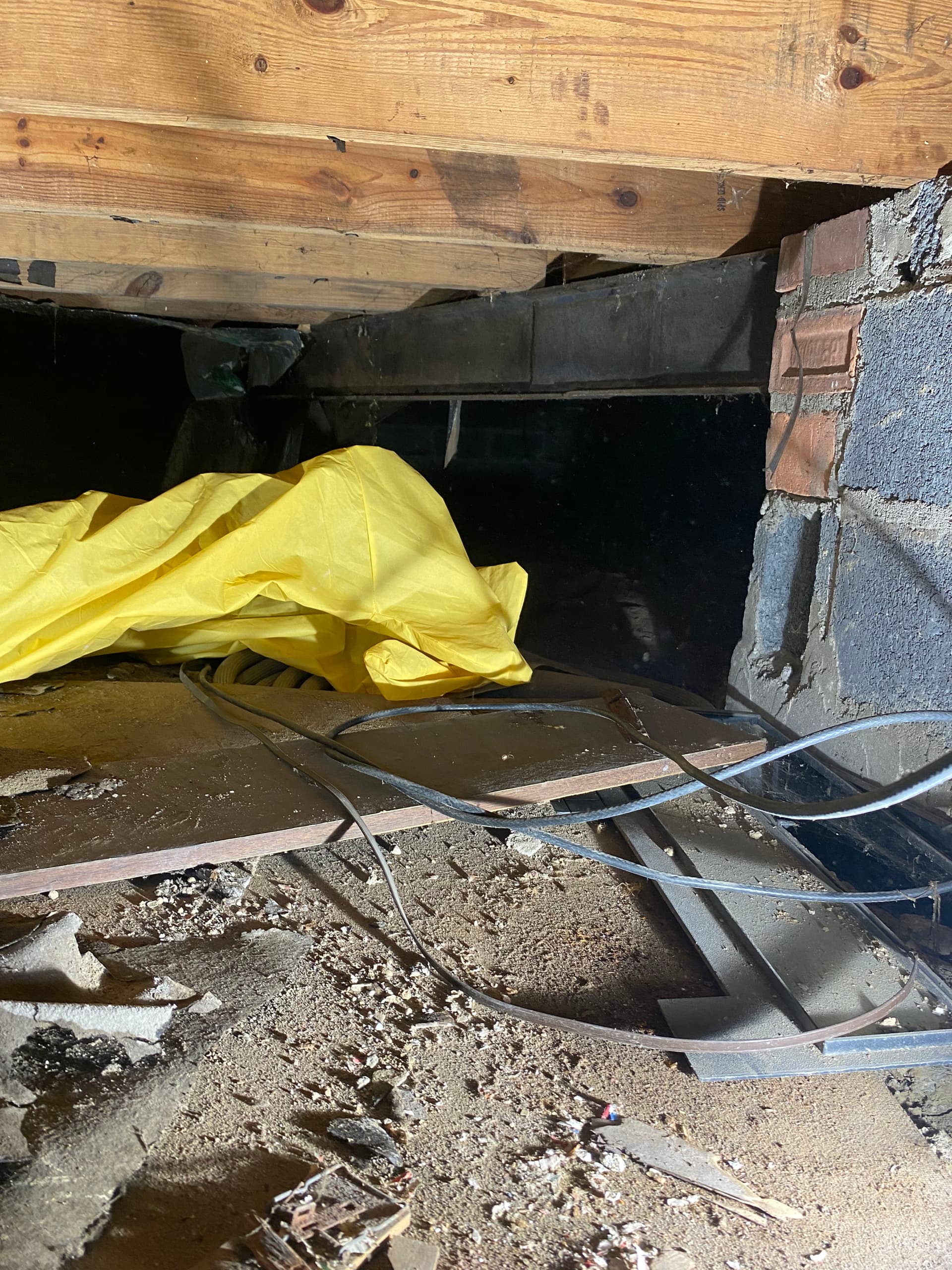 Gallery photos for Crawlspace Cleanup, Vapor Barrier, and Ductwork Correction Done Right: Image #1